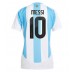 Argentina Lionel Messi #10 Hjemmedrakt Dame Copa America 2024 Korte ermer